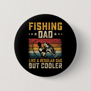 Chapa Redonda De 5 Cm Papá Pescador Como Papá Regular Pero Más Genial Dí