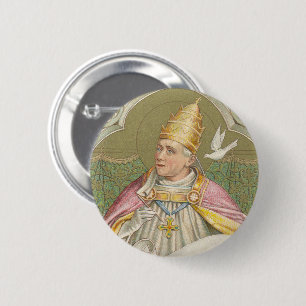 Chapa Redonda De 5 Cm Papa San Gregorio Magno (M 067)