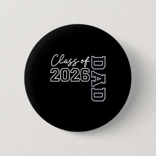 Chapa Redonda De 5 Cm Papá senior 2026 clase de 2026 seniors graduación