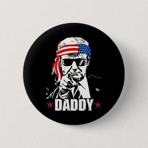 Chapa Redonda De 5 Cm Papá Trump 2025 Oficial Papá Trump Divertido