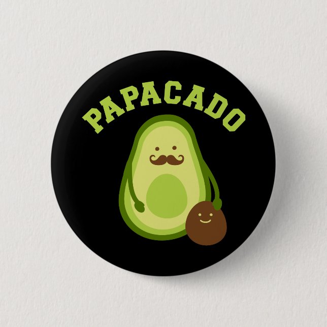 Chapa Redonda De 5 Cm Papacado regalo gracioso nuevo papá o papi invitac (Anverso)