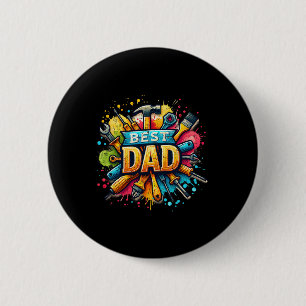 Chapa Redonda De 5 Cm Papás Herramientas Artesano Papá Padre Día de los