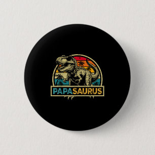 Chapa Redonda De 5 Cm Papasaurus T Rex Dinosaur Papa Saurus Familia Coin
