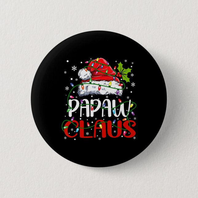 Chapa Redonda De 5 Cm Papaw Claus Navidades Papá Noel Matando Navidad fa (Anverso)