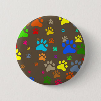 Chapa Redonda De 5 Cm Papel pintado de la pata