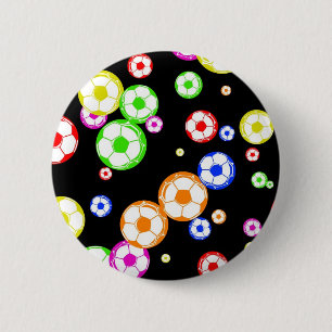 Chapa Redonda De 5 Cm Papel pintado del fútbol