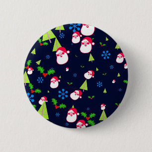 Chapa Redonda De 5 Cm Papel pintado del navidad