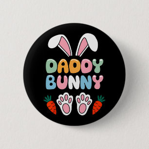 Chapa Redonda De 5 Cm Papi Bunny Easter Shirt - Meme Gracioso Para Papás