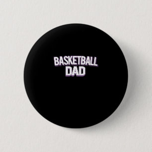 Chapa Redonda De 5 Cm Papi de baloncesto - Papi divertido