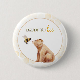 Chapa Redonda De 5 Cm Papi de Honeycomb para ser bebe oso Baby Shower