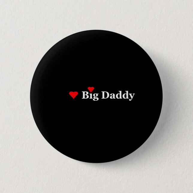 Chapa Redonda De 5 Cm Papi grande del corazón (Anverso)