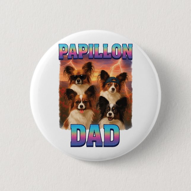 Chapa Redonda De 5 Cm Papillon (Anverso)