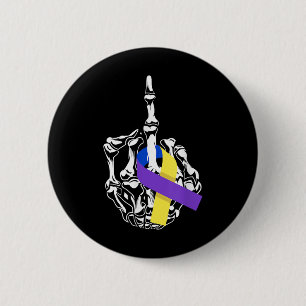 Chapa Redonda De 5 Cm Para Cáncer de vejiga Cáncer de dedo medio