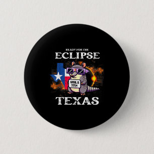 Chapa Redonda De 5 Cm Para Eclipse Solar de Texas 8 de Abril