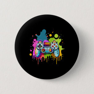 Chapa Redonda De 5 Cm Para jugadores Pintura Controlador Ropa de juego d