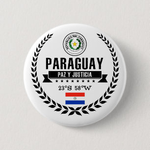 Chapa Redonda De 5 Cm Paraguay