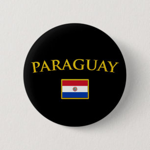 Chapa Redonda De 5 Cm Paraguay de oro