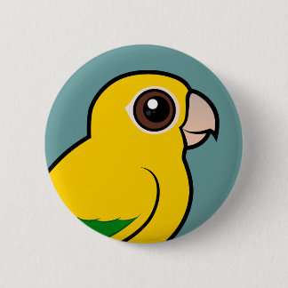Chapa Redonda De 5 Cm Parakeet de oro de Birdorable