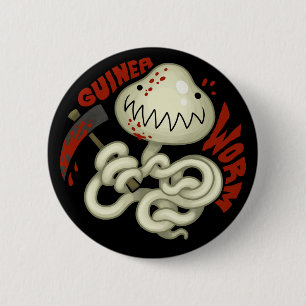 Chapa Redonda De 5 Cm PARÁSITOS: Gusano de Guinea