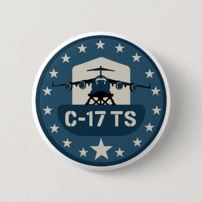 Chapa Redonda De 5 Cm Parche C-17TS (Anverso)