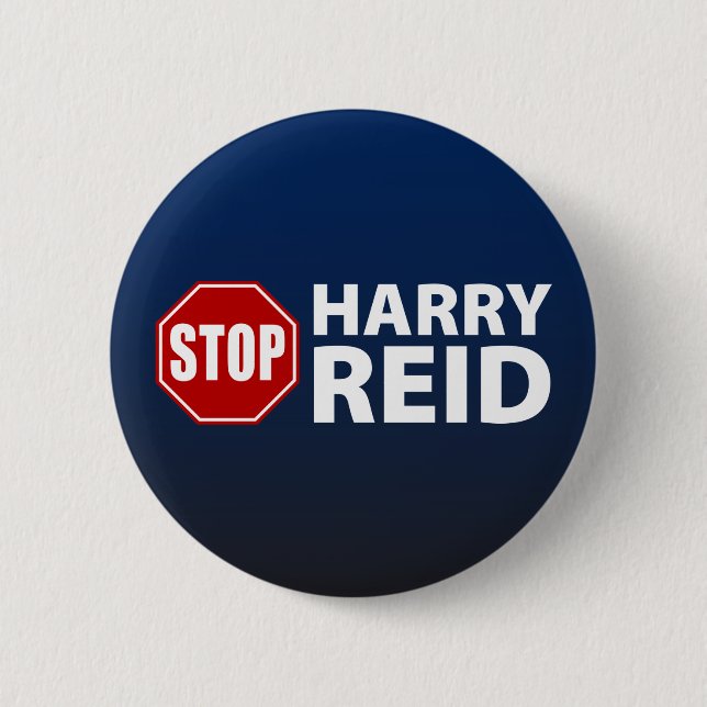 Chapa Redonda De 5 Cm Pare a Harry Reid (Anverso)