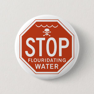 Chapa Redonda De 5 Cm PARE EL AGUA de FLUORIDATING -