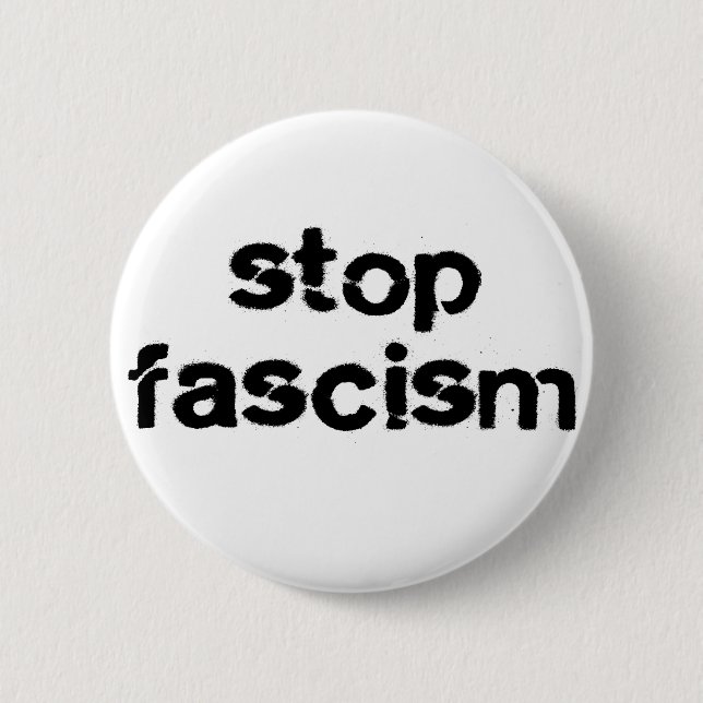 Chapa Redonda De 5 Cm Pare el fascismo (Anverso)