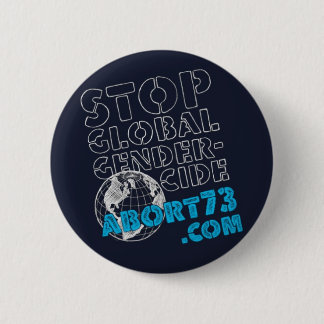 Chapa Redonda De 5 Cm Pare Gendercide global/Abort73.com