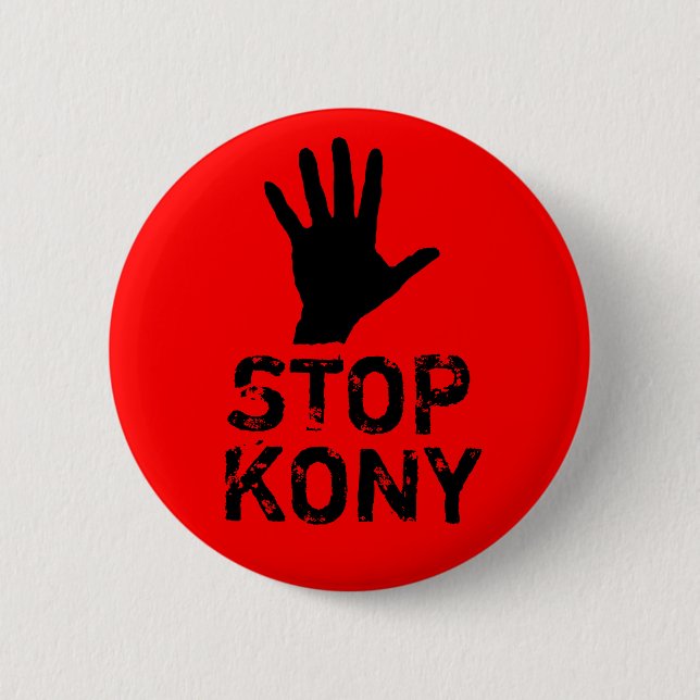 Chapa Redonda De 5 Cm Pare Kony (Anverso)