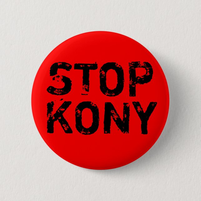 Chapa Redonda De 5 Cm Pare Kony (Anverso)
