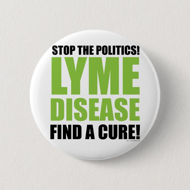 Chapa Redonda De 5 Cm Pare la política (Anverso)