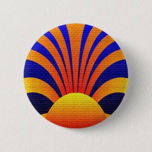 Chapa Redonda De 5 Cm Pared de Sunset