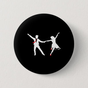 Chapa Redonda De 5 Cm Pareja de danza Swing - Escuela de danza Swing Dan