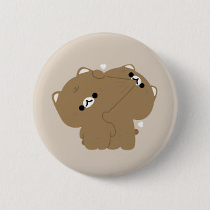 Chapa Redonda De 5 Cm Pareja De Gatos Ocicat