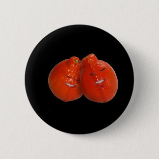 Chapa Redonda De 5 Cm Pareja Tangerine (Naranja, ¿también estás enamorad