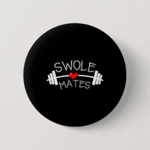 Chapa Redonda De 5 Cm Parejas de juego de máscaras Swole Parejas de entr