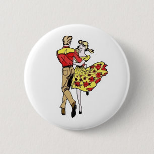 Chapa Redonda De 5 Cm Pares del square dance