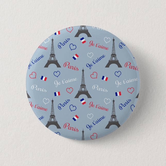 Chapa Redonda De 5 Cm París (Anverso)