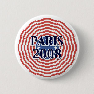 Chapa Redonda De 5 Cm París 2008