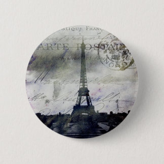Chapa Redonda De 5 Cm París texturizada en lavanda