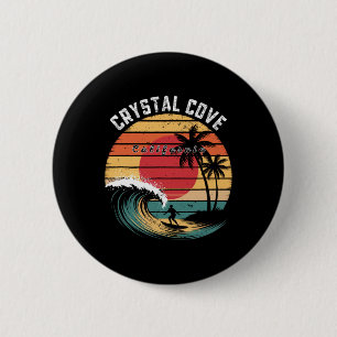 Chapa Redonda De 5 Cm Parque Estatal Crystal Cove California Playa Surf