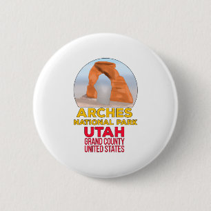 Chapa Redonda De 5 Cm Parque nacional Arches Utah Grand County Estados U
