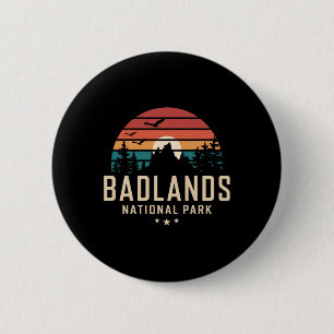 Chapa Redonda De 5 Cm Parque Nacional Badlands Dakota del Sur Recuerdo d