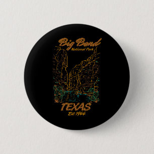 Chapa Redonda De 5 Cm Parque Nacional Big Bend Texas Camping Senderismo
