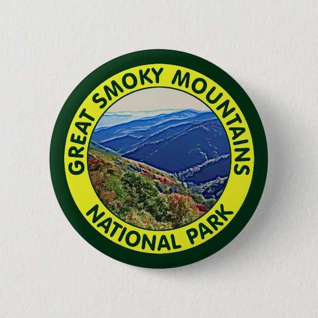 Chapa Redonda De 5 Cm Parque nacional de Great Smoky Mountains (Anverso)