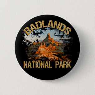 Chapa Redonda De 5 Cm Parque nacional de los Badlands