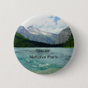 Chapa Redonda De 5 Cm Parque nacional Glaciar Montana