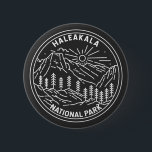 Chapa Redonda De 5 Cm Parque nacional Haleakala<br><div class="desc">Diseño de monolina de Haleakala. El parque lleva el nombre de Haleakalā,  un volcán inactivo dentro de sus límites.</div>