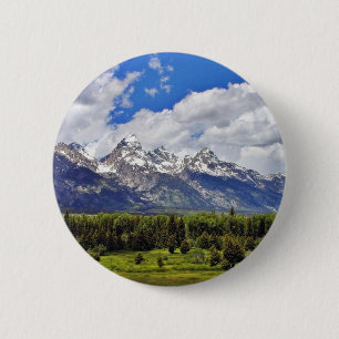 Chapa Redonda De 5 Cm Parque nacional magnífico de Teton