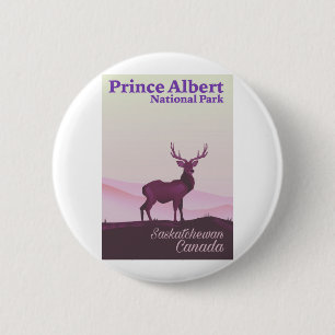 Chapa Redonda De 5 Cm Parque Nacional Prince Albert, Saskatchewan, Canad